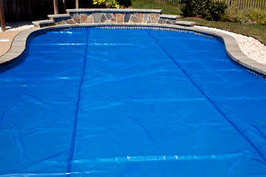 2.0m x 2.8m Swimming Pool Solar Blankets / Solar Covers 500-Micron - Blue