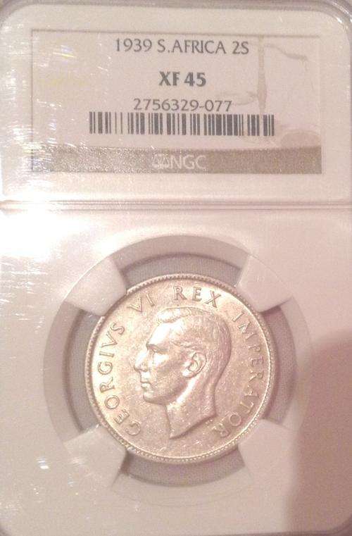 1939 Two Shillings NGC XF45 Crazy Wed Sale!
