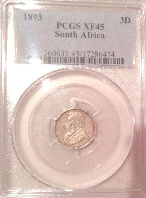 1893 Tickey 3D PCGS XF45 Crazy Wed Sale!