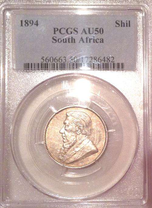 1894 One Shilling PCGS AU50 Crazy Wed Sale!