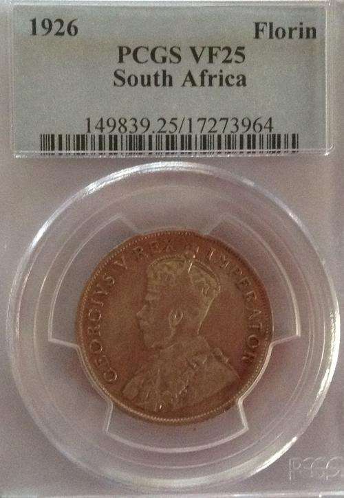 1926 Two Shillings (Florin) PCGS VF25 Crazy Wed Sale!