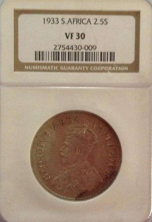 1933 Two and Half Shillings NGC VF30 Crazy Wed Sale!