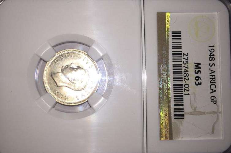 1948 6d Six Pence NGC MS63  Crazy Wed Sale!