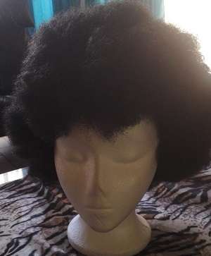 Afro look wig  black adjustable straps // same day dispatch
