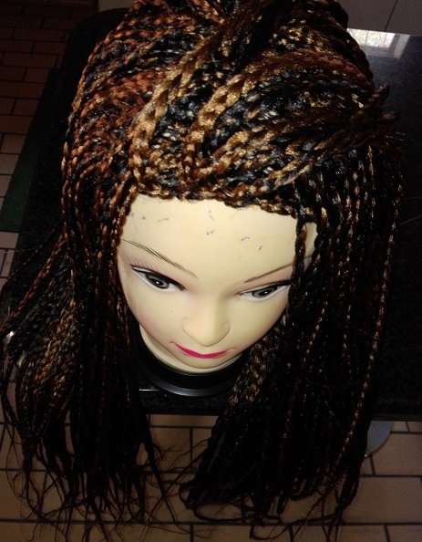 Braided wig Micro braiding Light wig adjustable straps same day dispatch