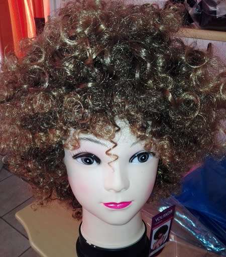 Curly Wig with adjustable straps// same day dispatch