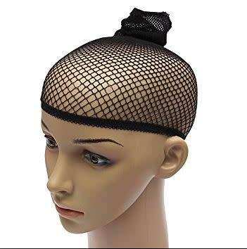 Stretch Mesh Hair Net weaving net Stocking Weaving Cap Black //same day processing