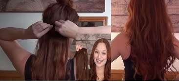 Clip In Hair One piece 24inch 61cm 5clips Black Same day dispatch