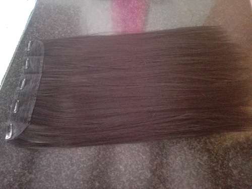 Clip In Hair One piece 24inch 61cm 5clips Black Same day dispatch