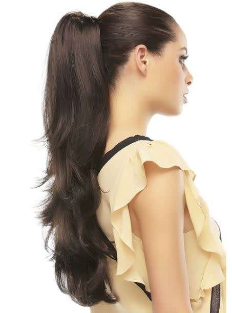 Ponytail Long 26inch Claw Grip Black Same Day processing