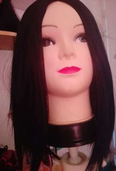 Long Bob with middle path black same day dispatch