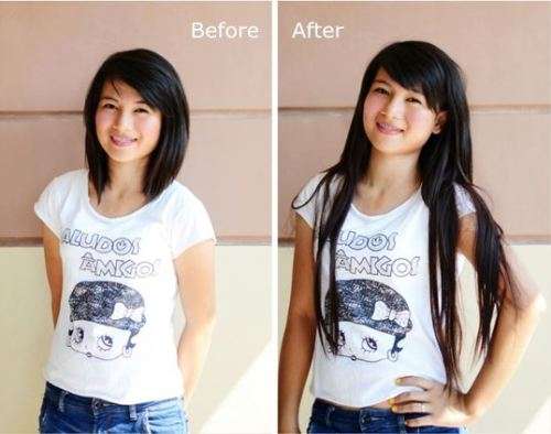 Clip in Hair Extensions Silky 62cm length 3 piece sets,Black,Brown,Blonde/ Full  //Same day dispatch