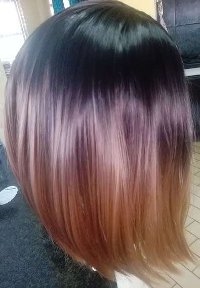 Long Bob with middle path Ombre adjustable straps same day dispatch