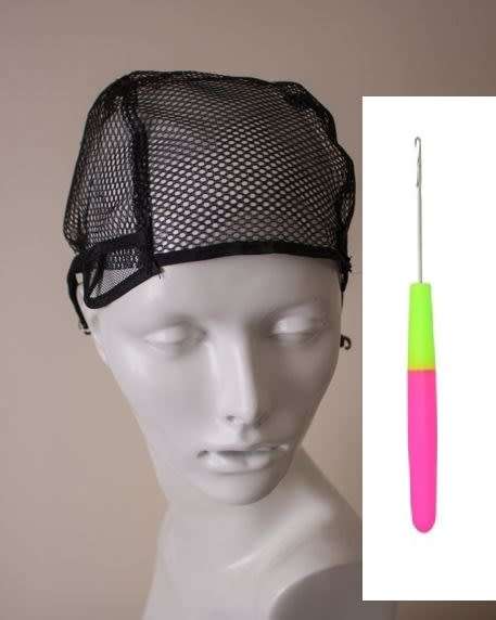 Wig Cap and Latch Hook set  combo special//same day processing