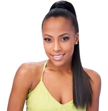 Ponytail Yaki Straight 18inch drawstring 2 colours available same day dispatch