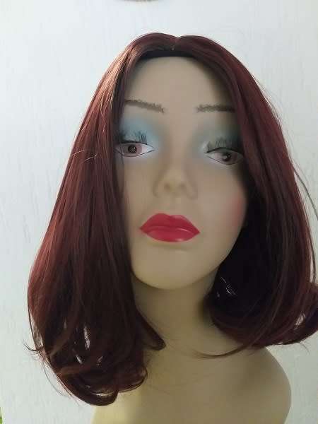 Bob Wig Color 99J Synthetic adjustable wig straps same day dispatch