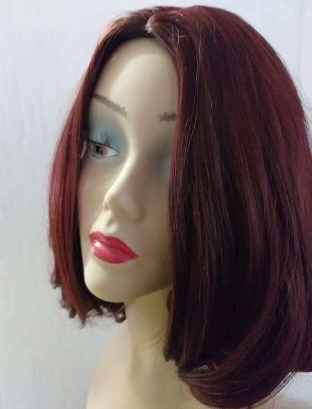 Bob Wig Color 99J Synthetic adjustable wig straps same day dispatch