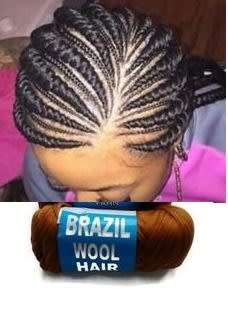 Brazil Wool Hair Brown for Braiding Hair Same day dispatch