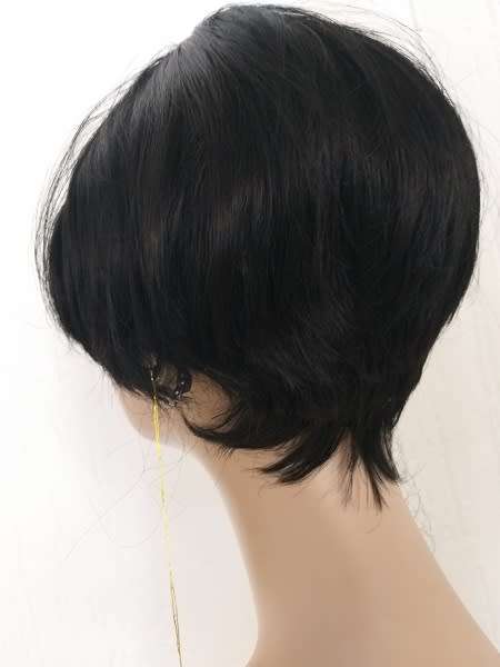 Wig Short Wig Black with adjustable straps same day dispatch
