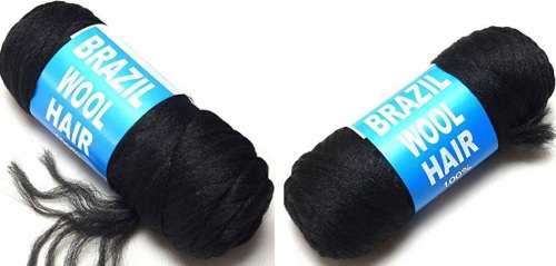 Brazil Wool Hair 2 packs For Braids/Twist/Wraps (Natural Black) Same day processing