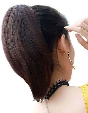 Ponytail drawstring short same day processing