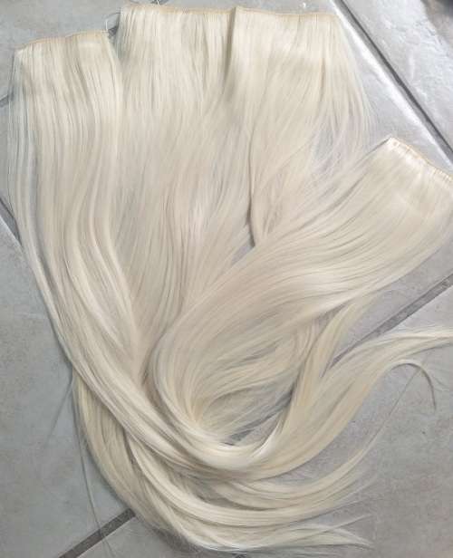 Clip in Hair Extensions Silky 62cm length 3 piece set,Blonde //Same day processing