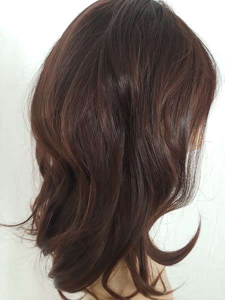 Wig Long Bob with Bangs Colour 33 synthetic adjustable wig straps same day processing