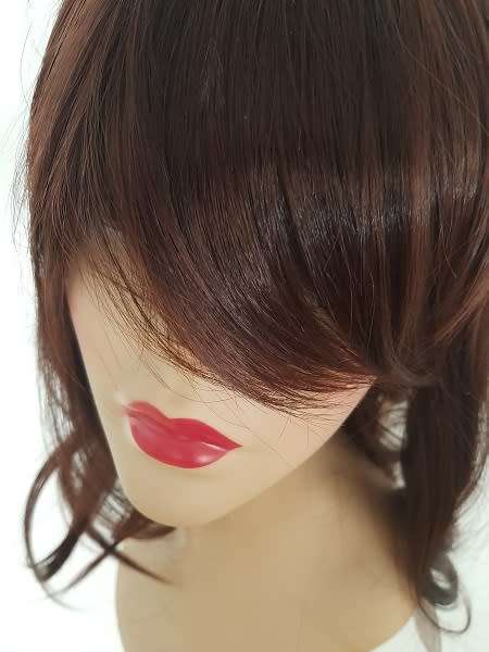 Wig Long Bob with Bangs Colour 33 synthetic adjustable wig straps same day processing