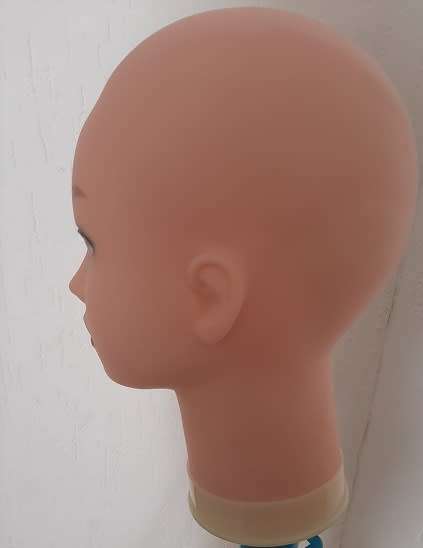 Mannequin Female Head with Clamp Holder for wigs,hats,wig making //Same day processing