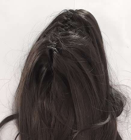 Ponytail Long 26inch Claw Grip Dark Brown #2 Same Day processing