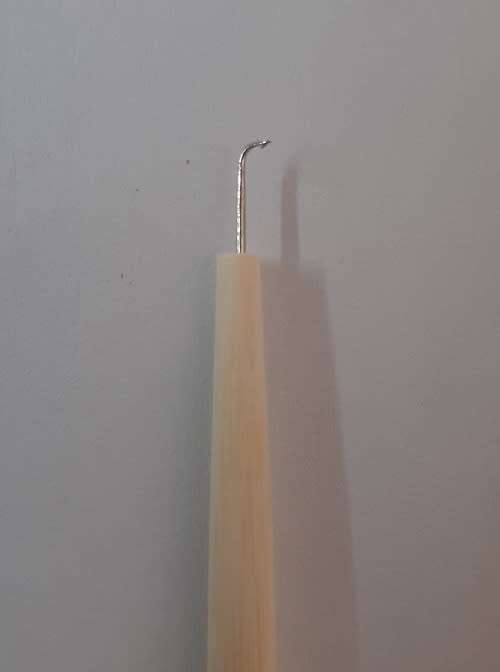 Ventilating Needle with  Wood Handle Lace Wig False Beard Making Repairing Weaving 4 sizes in stock