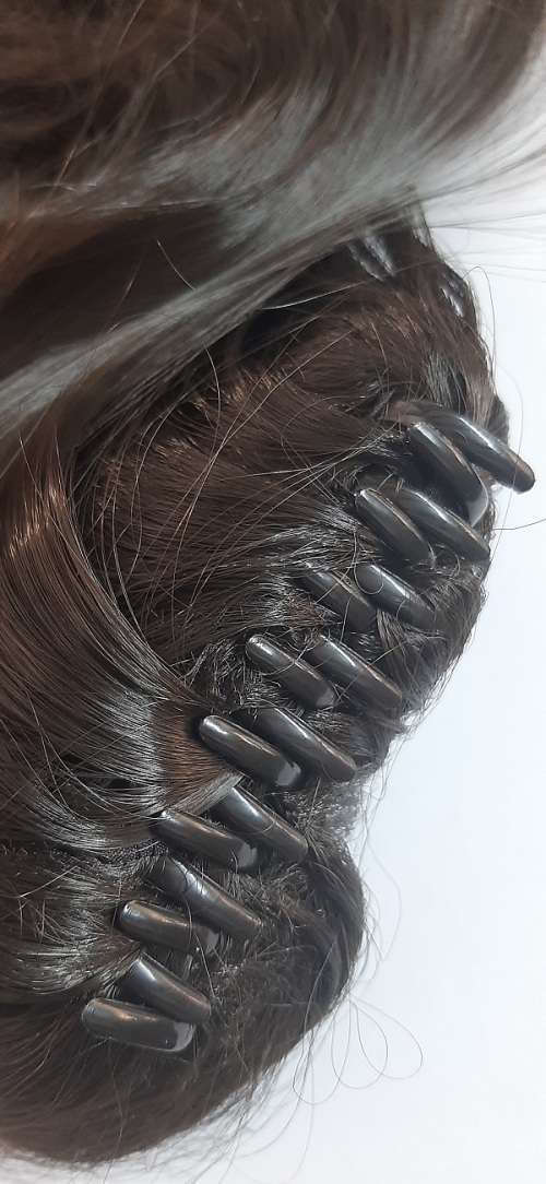 Ponytail Long 26inch Claw Grip Brown #4 Same Day processing