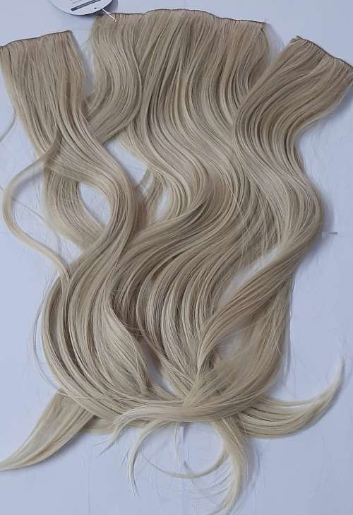 Blonde Hair Extensions Clip IN  57cm length 3 piece set,Blonde //Same day processing