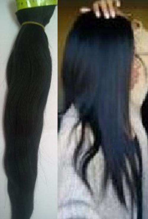 Brazilian Virgin  human hair Weave, Straight , 18 inch/natural black/ PRICE PER PIECE