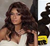 Indian Virgin human hair Weave/body wave/brown/20inch/50g//SAME DAY DELIVERY