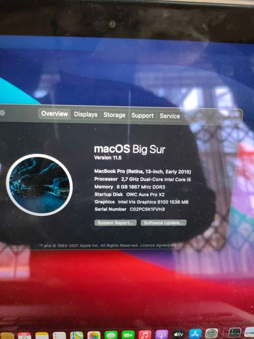 Macbook Pro Retina 13 Inch Early 2015 - i5 - 8 GB RAM - 256 SSD - READ DESCRIPTION