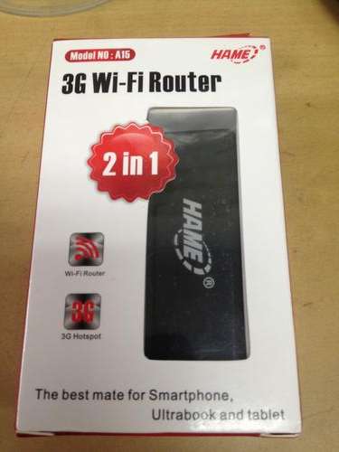 HAME A15 Mobile 3G to Wi-Fi hotspot Router - FREE SHIPPING