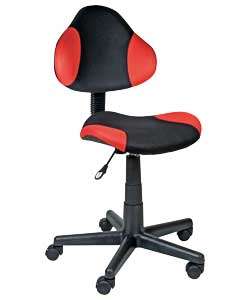 Red and Black Typist Chair
