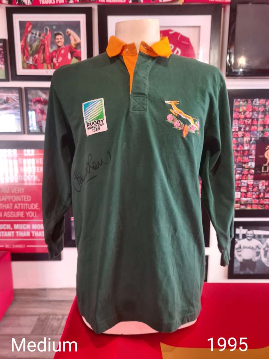 Springbok 1995 Rugby World Cup Jersey signed by Hennie Le Roux