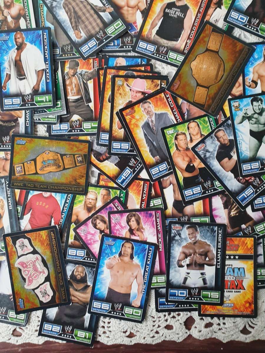 TOPPS SLAM ATTAX TRADING GAME CARDS WWE 138x Cards