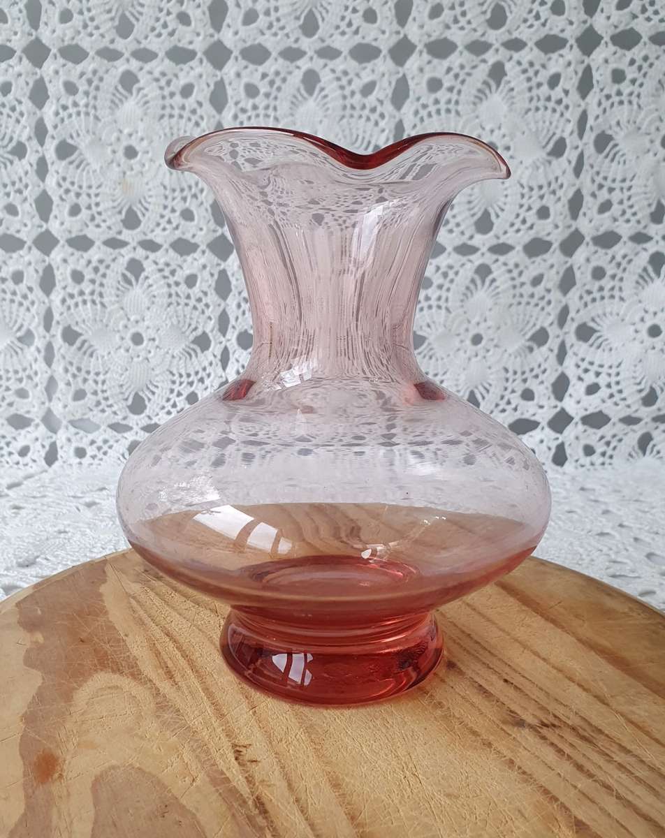 Vintage Colourful Glass Vase Collection 6x Vase