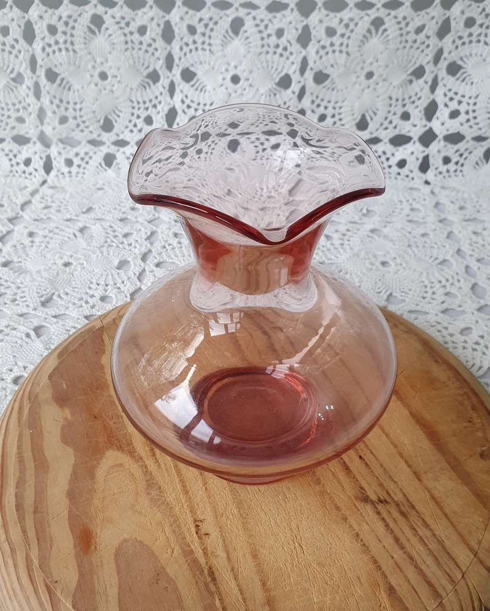 Vintage Colourful Glass Vase Collection 6x Vase