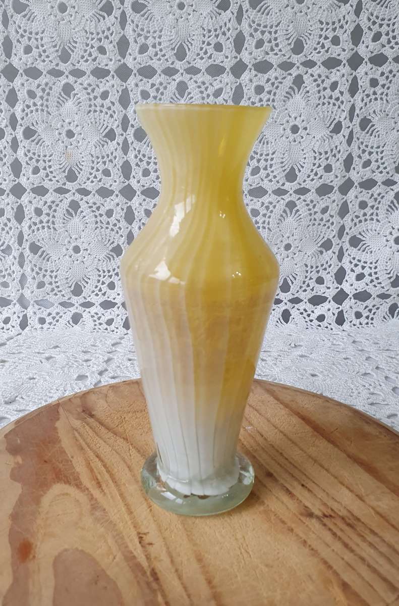 Vintage Colourful Glass Vase Collection 6x Vase