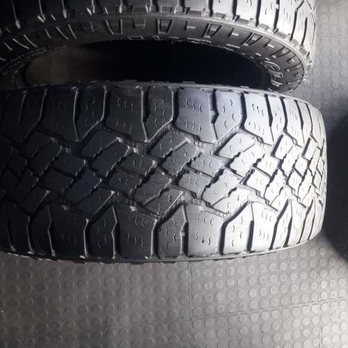 Set of 255/55/19 Goodyear Duratrac tyres. Life on them is 79%