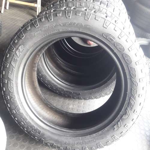 Set of 255/55/19 Goodyear Duratrac tyres. Life on them is 79%