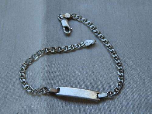 Sterling silver ID bracelet - thirty (30) days to pay