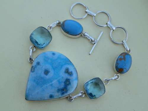 Sterling silver gem bracelet - seven (7) days to pay