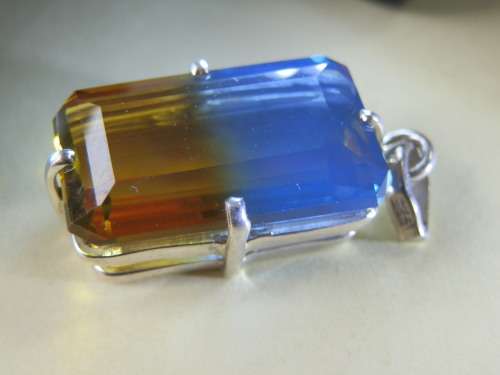 Sterling silver multi color pendant - seven (7) days to pay