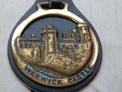 Antique "Warwick Castle" horse brass - seven (7) days to pay