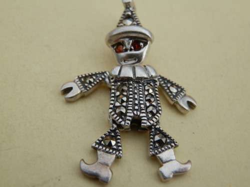 Sterling silver marcasite charm - thirty (30) days to pay